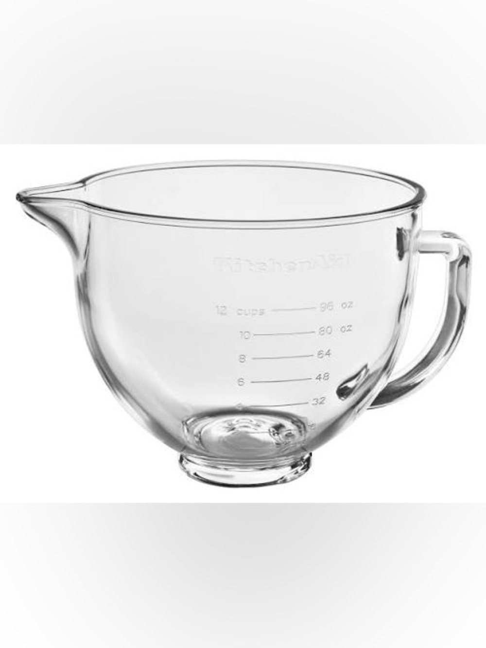 NEW KitchenAid 5 Quart (4.7 L) Glass Mixing Bowl